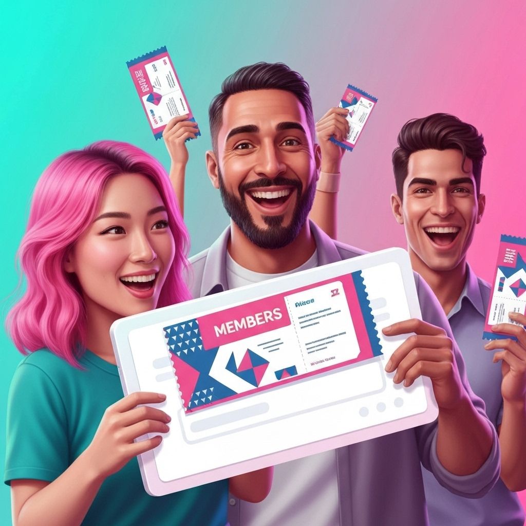 チケット配布システムのイラスト